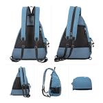 Sucipi Pickleball Bag - Reversible Shoulder Straps, Large Capacity, Waterproof & Durable, Multi-Purpose, Sky Blue