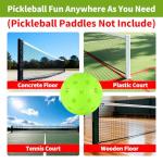 4 pcs Pickleball Balls,40 Holes Outdoor Pickleball balls,8mm Precision Drilled-Spaced Pickle ball Set-Professional Plastic Ball for Pickleballs Paddles and Indoor&Outdoor Floor Sport Court(green)