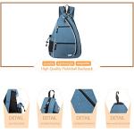 Sucipi Pickleball Bag - Reversible Shoulder Straps, Large Capacity, Waterproof & Durable, Multi-Purpose, Sky Blue