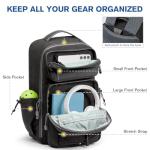 G4Free Pickleball Backpack Fits 2 to 6 Paddles, Large Pickleball Bag with Fence Hook for Men and Women (Dark Grey)