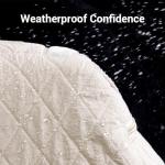 VELADAY Pickleball Bag for Women Chic Quilted Sling Bag, Fits 2 Paddles, Lightweight Weatherpoorf for Court & Daily Use, Beige