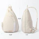 VELADAY Pickleball Bag for Women Chic Quilted Sling Bag, Fits 2 Paddles, Lightweight Weatherpoorf for Court & Daily Use, Beige