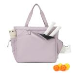 Orelaventino Pickleball Bag for Women Men, Large Pickleball Tote Holds 2-4 Rackets, Pickleball Bags with Shoe Compartment & Water Bottle Pocket, Pickleball Gifts, Water-Resistant & Lightweight (Pink)