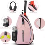 Ytonet Tennis Bag, Tennis Sling Backpack Crossbody Water Resistant for Men Women, Compatible for Pickleball Badminton Rackets
