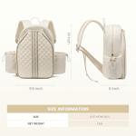 Sucipi Pickleball Bags for Women Lightweight Stylish Quilted Large Pickleball Rackets Paddle Bag Backpack, Pearl Beige