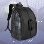 Smasrob Pickleball Bag Fits 2-4 Paddles, Pickleball Backpack with Laptop Pocket, Shoe Compartment and Fence Hook, Black