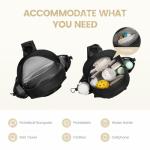 Sucipi Professional Women Lightweight Pickleball Bag, Stylish Quilted Paddle Bag, Midnight Black