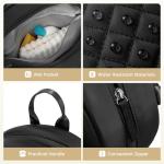 Sucipi Professional Women Lightweight Pickleball Bag, Stylish Quilted Paddle Bag, Midnight Black