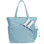 Pickleball Tote Bag for Women with Fence Hook, Quilted Pickleball Bag Holds 3-4 Paddles with Shoe Compartment & Wet Pocket