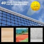 CYCLOTRON6-Pack Premium Pickleball Balls - USAP Approved, 40 Holes Outdoor/Indoor Pickle Balls with Bag, Perfectly Balanced, High Bounce True Flight, Pickle Ball for Tournament Play (Yellow)