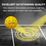 CYCLOTRON6-Pack Premium Pickleball Balls - USAP Approved, 40 Holes Outdoor/Indoor Pickle Balls with Bag, Perfectly Balanced, High Bounce True Flight, Pickle Ball for Tournament Play (Yellow)