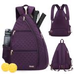 Sucipi Pickleball Bag for Women Pickleball Backpack Quilted Crossbody Sling Bags Tennis Bags Backpack Pickle Ball Paddle Bag