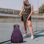Sucipi Pickleball Bag for Women Pickleball Backpack Quilted Crossbody Sling Bags Tennis Bags Backpack Pickle Ball Paddle Bag