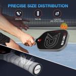 DGYGQ Pickleball Paddles - Professional Carbon Fiber Paddle with Honeycomb Core Pickleball Rackets - Lightweight Precision & Enhanced Shock Absorption for High Spin & Powerful Shots (Grey)