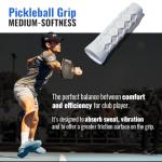 Hesacore Pickleball Paddle Grip - 5.25" - Regular Feel - Comfortable for Tennis Elbow, Increased Grip Strength, Less Vibrations, Finger Support, Helps Sweaty Hands - Size Small