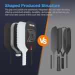 DGYGQ Pickleball Paddles - Professional Carbon Fiber Paddle with Honeycomb Core Pickleball Rackets - Lightweight Precision & Enhanced Shock Absorption for High Spin & Powerful Shots (Grey)