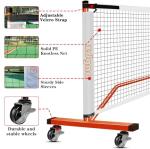 Zdgao Portable Pickleball Net with Wheels and Pickleball Paddles of 4, 22FT Pickleball Net Outdoor Pickle Balls, Court Marking Kit, and Carrying Bag for Family, Home