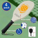 Zdgao Portable Pickleball Net with Wheels and Pickleball Paddles of 4, 22FT Pickleball Net Outdoor Pickle Balls, Court Marking Kit, and Carrying Bag for Family, Home