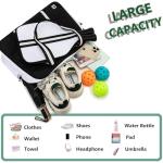 ROYALFAIR Pickleball Bags for Women and Men，Pickleball Paddle Bag Large Capacity can Hand-Carried or Crossbody.