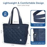 KAVIGOR Tennis Tote Bag with Shoe Compartment - Extra-Large Quilted Pickleball Bag Holds 2-4 Rackets, Water-Resistant & Lightweight for Men & Women