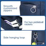 KAVIGOR Tennis Tote Bag with Shoe Compartment - Extra-Large Quilted Pickleball Bag Holds 2-4 Rackets, Water-Resistant & Lightweight for Men & Women