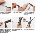 L LK SPORTS Tennis Racket Grip Tape, 6 Pack Precut Anti Slip Tennis Grip Tape, Absorbent Dry Feel Tennis Grips Overgrip for Tennis, Pickleball Orange