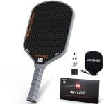 Professional Pickleball Paddles- T700 Carbon Fiber Pickle Racket- 3K Raw Carbon Frosted Surface for Enhanced Spin and Friction - USAPA Approved Offensive Long Paddle for Intermediate Advanced Players