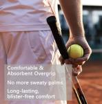 L LK SPORTS Tennis Racket Grip Tape, 6 Pack Precut Anti Slip Tennis Grip Tape, Absorbent Dry Feel Tennis Grips Overgrip for Tennis, Pickleball Orange