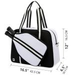 ROYALFAIR Pickleball Bags for Women and Men，Pickleball Paddle Bag Large Capacity can Hand-Carried or Crossbody.