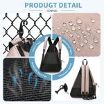 Convgo Pickleball Bag for Women and Men, Adjustable Pickle Ball Backpack, 2 in 1 Sports Sling Bag for Pickleball Paddles with Water Bottle Holder, Pink