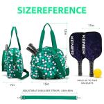 ROYALFAIR PickleballBag, Pickleball Paddle Shoulder Bag,Pickleball Tote bag large Capacity Adjustable Shoulder Strap for, Made of neoprene, Has insulation and waterproof function(Green)