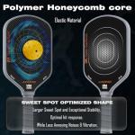 Professional Pickleball Paddles- T700 Carbon Fiber Pickle Racket- 3K Raw Carbon Frosted Surface for Enhanced Spin and Friction - USAPA Approved Offensive Long Paddle for Intermediate Advanced Players