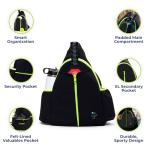 Swinton Pickleball Bag for Women and Men – Stylish Pickleball Backpack | Lightweight, Water-Resistant Pickleball Paddle Bag | Unisex Pickleball Bags with Space for Paddles, Balls & Accessories