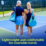 Swinton Pickleball Bag for Women and Men – Stylish Pickleball Backpack | Lightweight, Water-Resistant Pickleball Paddle Bag | Unisex Pickleball Bags with Space for Paddles, Balls & Accessories