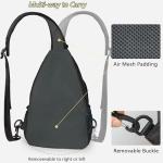 SUKRY Pickleball Bag Lightweight Sling Backpack for Men and Women with Multi-Pocket Crossbody Gym & Travel Backpack Pickle Ball Accessories