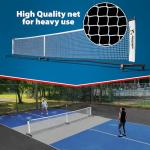 Deluxe Heavy Duty Pickleball Net with Wheels – Regulation Size Portable Net System with Lockable Wheels & Wheeled Carry Case | Tournament-Ready, Fast Setup | Backyard, Driveway, Gym & Court Use