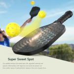 Pickleball Paddles, USAPA Approved Fiberglass Surface Pickleball Set with Pickleball Rackets,16mm Thick Paddle with Pickleball Bag Large Sweet Spot