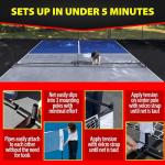 Deluxe Heavy Duty Pickleball Net with Wheels – Regulation Size Portable Net System with Lockable Wheels & Wheeled Carry Case | Tournament-Ready, Fast Setup | Backyard, Driveway, Gym & Court Use