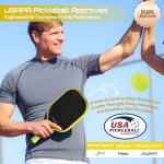 Joysent Pickleball Paddles Set, USAPA Approved Carbon Fiber Pickleball Set of 2 with Beginner Pickleball Rackets, Indoor Outdoor Pickle Balls for Adults Men Women, JT-1