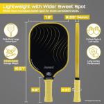 Joysent Pickleball Paddles Set, USAPA Approved Carbon Fiber Pickleball Set of 2 with Beginner Pickleball Rackets, Indoor Outdoor Pickle Balls for Adults Men Women, JT-1