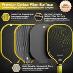 Joysent Pickleball Paddles Set, USAPA Approved Carbon Fiber Pickleball Set of 2 with Beginner Pickleball Rackets, Indoor Outdoor Pickle Balls for Adults Men Women, JT-1