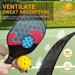 2-Packs Pickleball Paddle Grip Tape with Raised Ridge, Replacement Pickleball Overgrip Wrap for Sweat Absorption&Anti-Slip, Universal Pickle Ball Sport Accessories (Black)