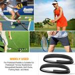 2-Packs Pickleball Paddle Grip Tape with Raised Ridge, Replacement Pickleball Overgrip Wrap for Sweat Absorption&Anti-Slip, Universal Pickle Ball Sport Accessories (Black)