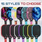 Joysent Pickleball Paddles Set, USAPA Approved Carbon Fiber Pickleball Set of 2 with Beginner Pickleball Rackets, Indoor Outdoor Pickle Balls for Adults Men Women, JT-1