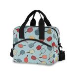 SUABO Insulated Lunch Bag for Women Men Pickleball Racket Large Reusable Lunch Box Portable Cooler Tote Bags for School Work Picnic