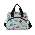 SUABO Insulated Lunch Bag for Women Men Pickleball Racket Large Reusable Lunch Box Portable Cooler Tote Bags for School Work Picnic