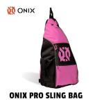 ONIX Pickleball Pro Team Sling Bag — Pink/Black with Adjustable Strap, Durable Construction, and Spacious Storage for Pickleball Gear