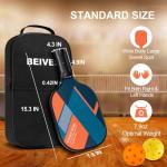 BEIVES Pickleball Paddles, USAPA Fiberglass Pickleball Paddles Set of 4, Pickleball Set with 4 Pickleball Rackets, Including 4 Pickleballs & 1 Carry Bag, Pickle Ball Paddles Set for Men, Women
