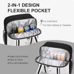 ACESAK Pickleball Bag, Large, White, Soft, Sports Equipment Bag, Pickleball, Badminton, Squash, Travel Backpack