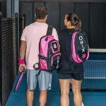 ONIX Pickleball Pro Team Sling Bag — Pink/Black with Adjustable Strap, Durable Construction, and Spacious Storage for Pickleball Gear